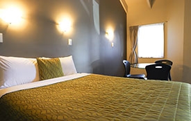 studio unit with queen-size bed