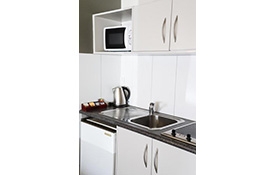 kitchenette in the room