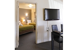 tv in the lounge area